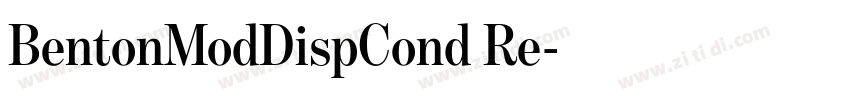 BentonModDispCond Re字体转换